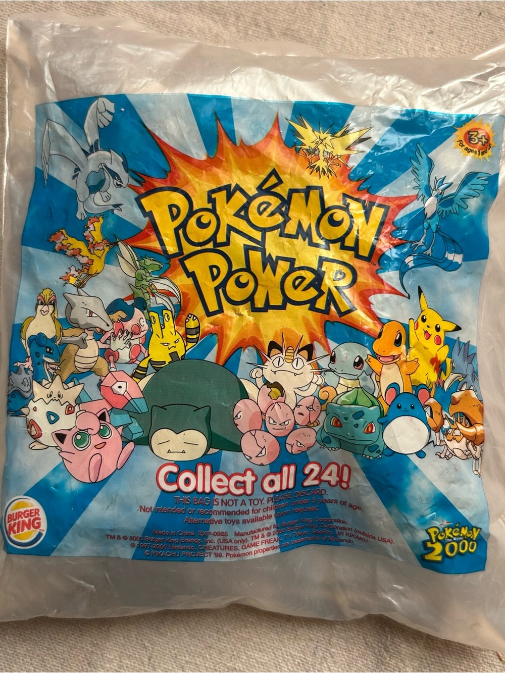 Pokémon Power Collectible Bag - Blue